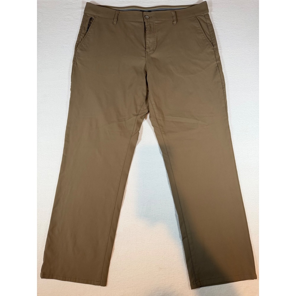 Weatherproof Vintage Mens Regular Fit Stretch Utility Pants Brown 40x30